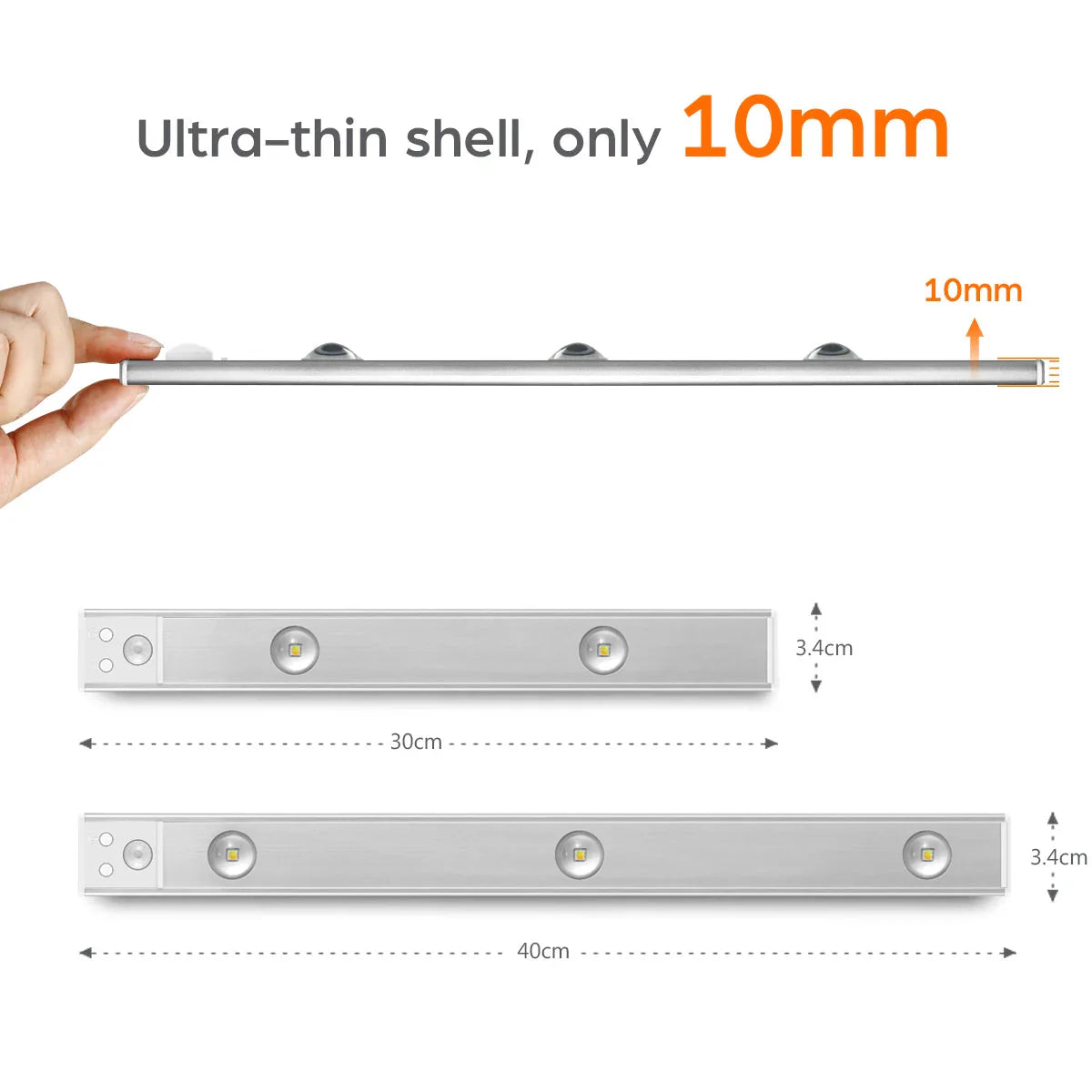 Rechargeable LED Under-Cabinet Spotlight with Magnet