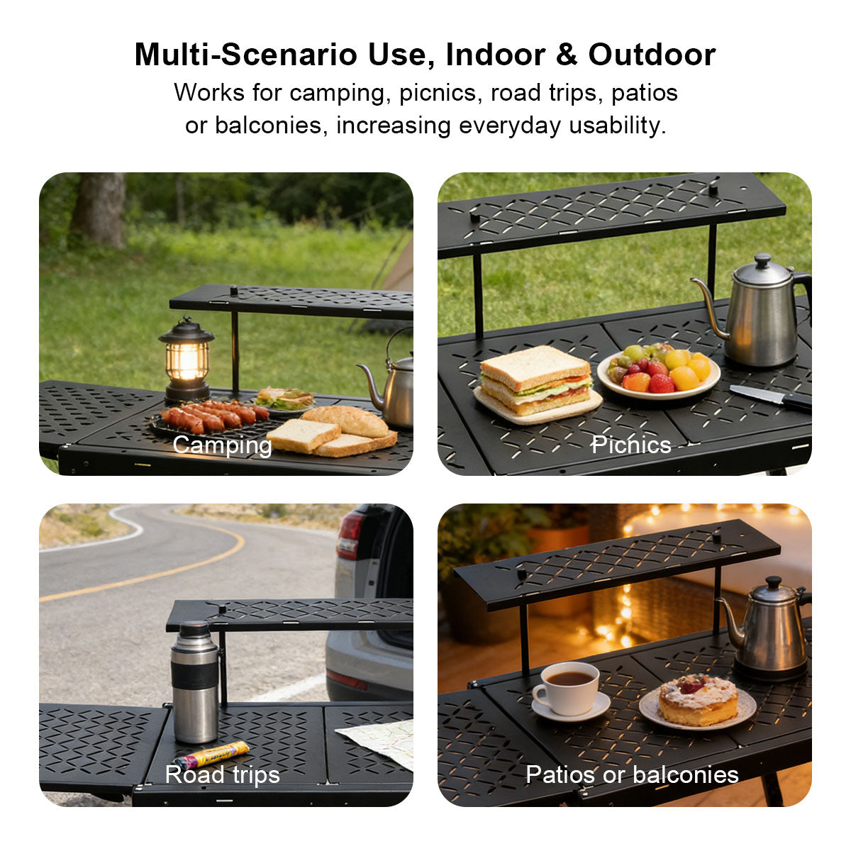 Portable Aluminum Camping Table - Lightweight and Foldable