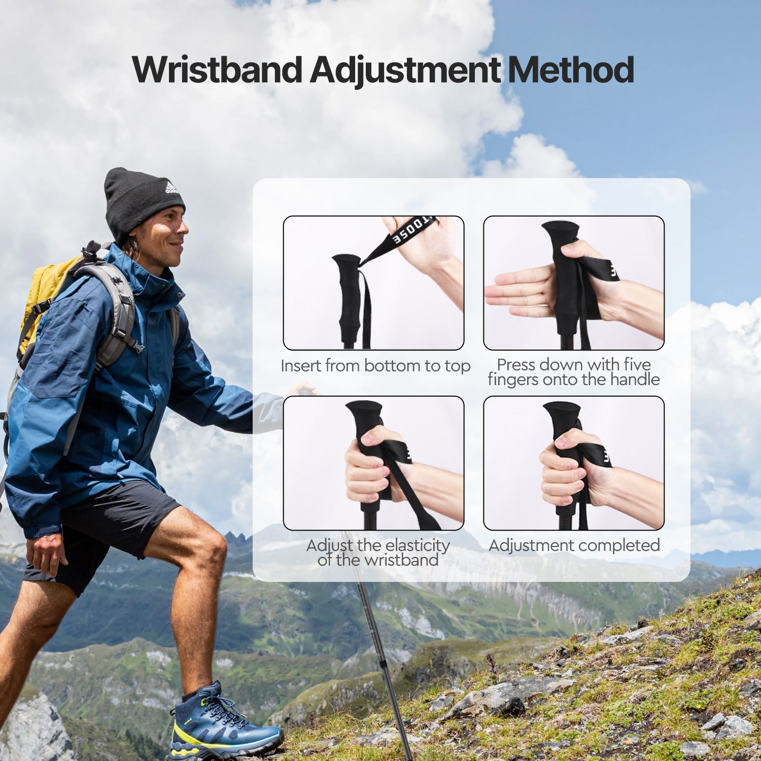 Trekking Pole Made of Carbon Fiber