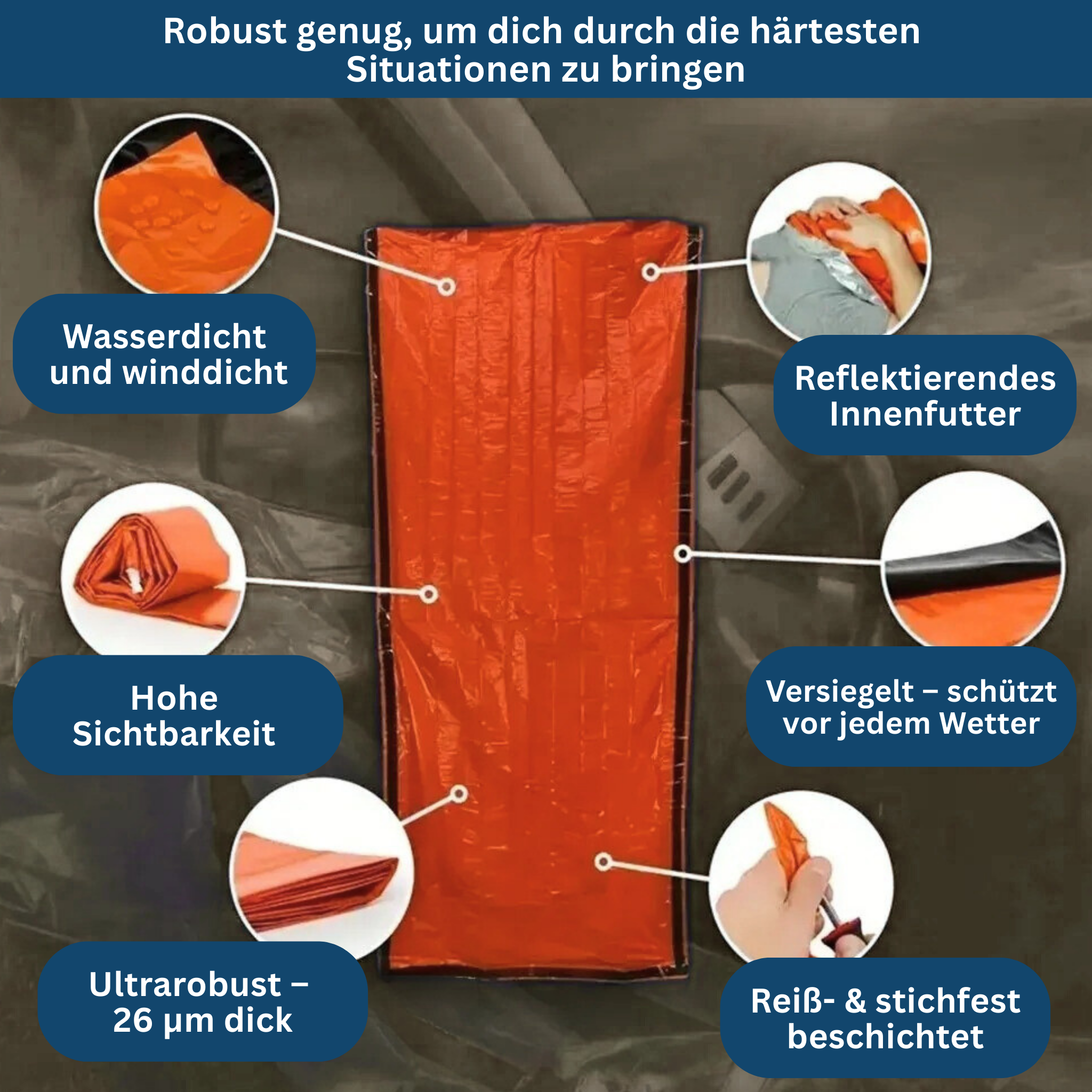 Compact Survival Tent for Emergency Situations
