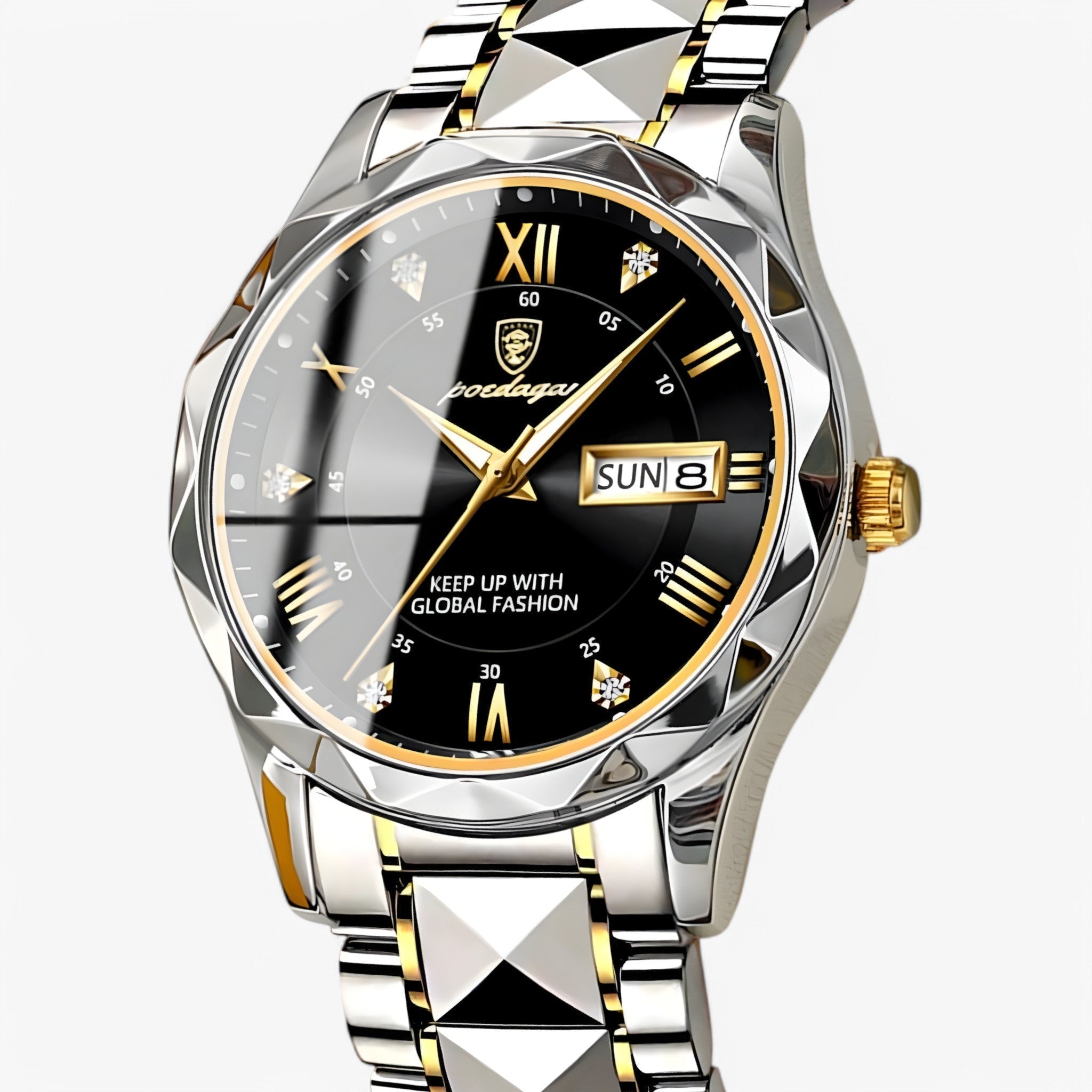 Men's Automatic Watch with Classic Leather Strap - 40mm