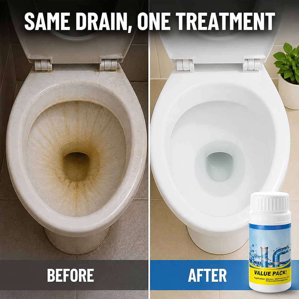 PipePulse™ — Dissolve Hair, Grease & Gunk and Reopen Slow Drains in 20 Minutes