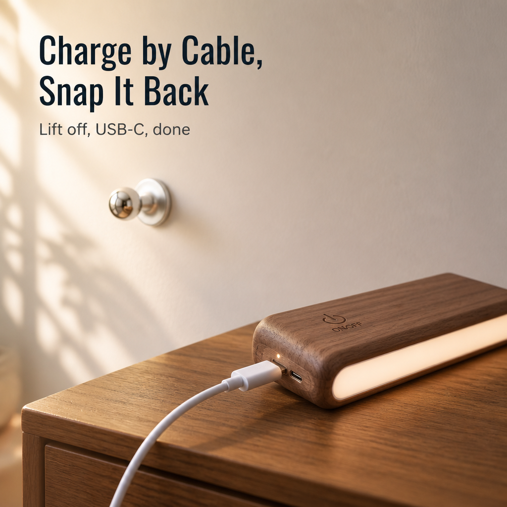 VertaLume™ — Stick It Anywhere, Swivel It Any Way, Glow All Night