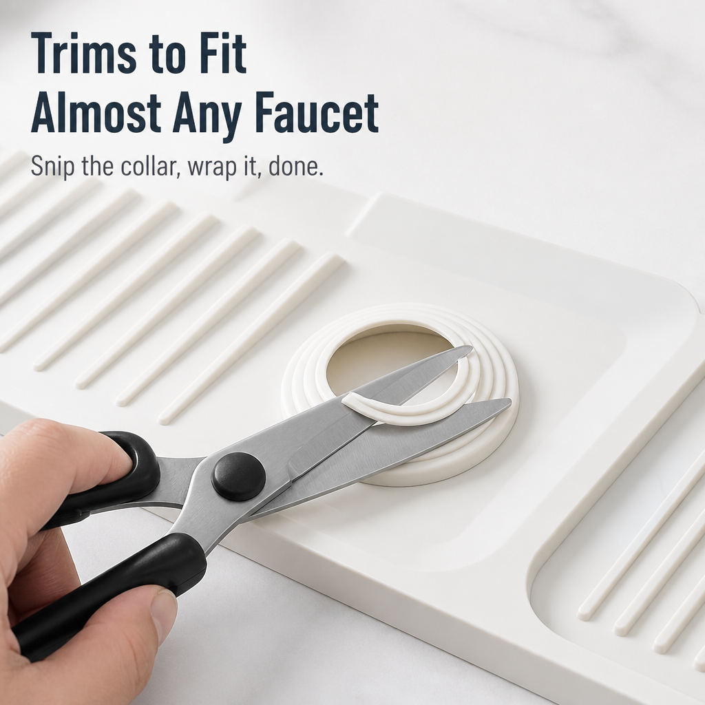 VantexMat™ — Catch Every Faucet Splash & Keep Your Counter Bone-Dry
