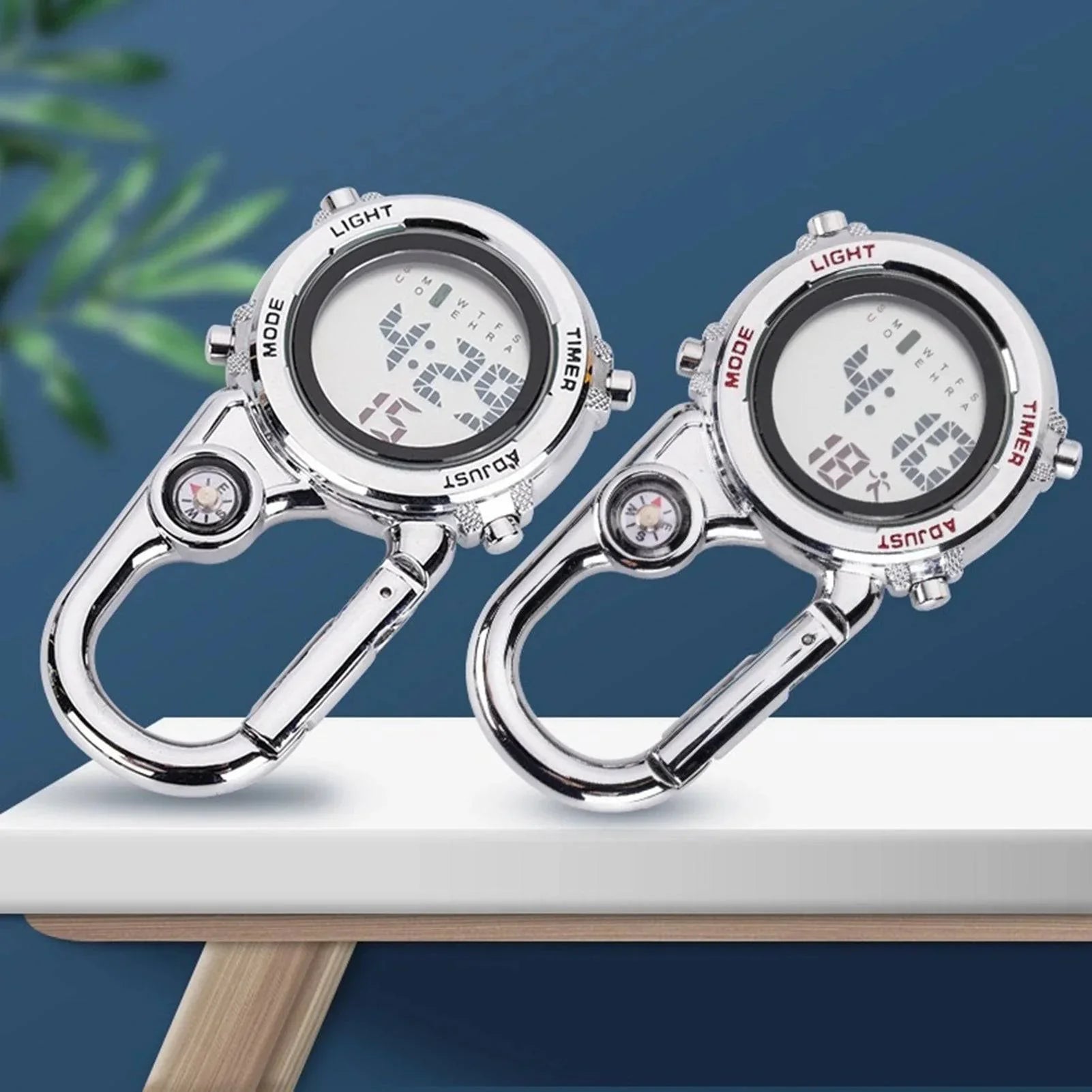 Pocket Watch with Clip-On Carabiner for Easy Attachment
