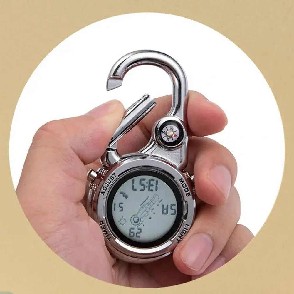 Pocket Watch with Clip-On Carabiner for Easy Attachment