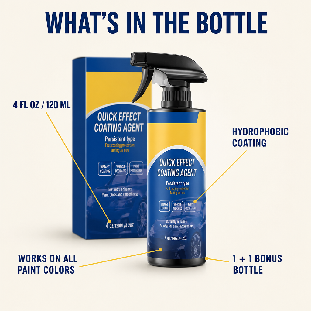 RadianceRush™ — Spray On a Hydrophobic Mirror Shine in 5 Minutes Flat