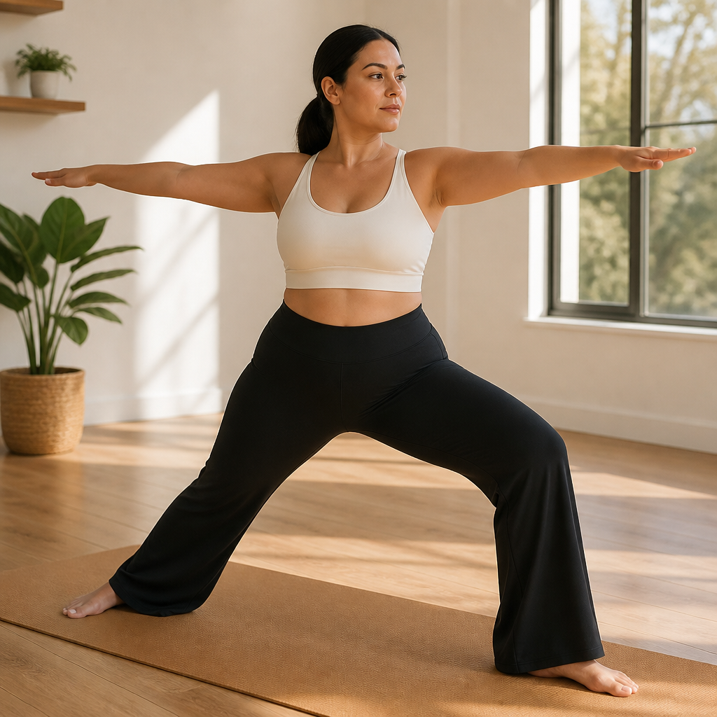 VestaLoom™ – Buttery-Soft High-Waist Wide-Leg Flare Yoga Pants