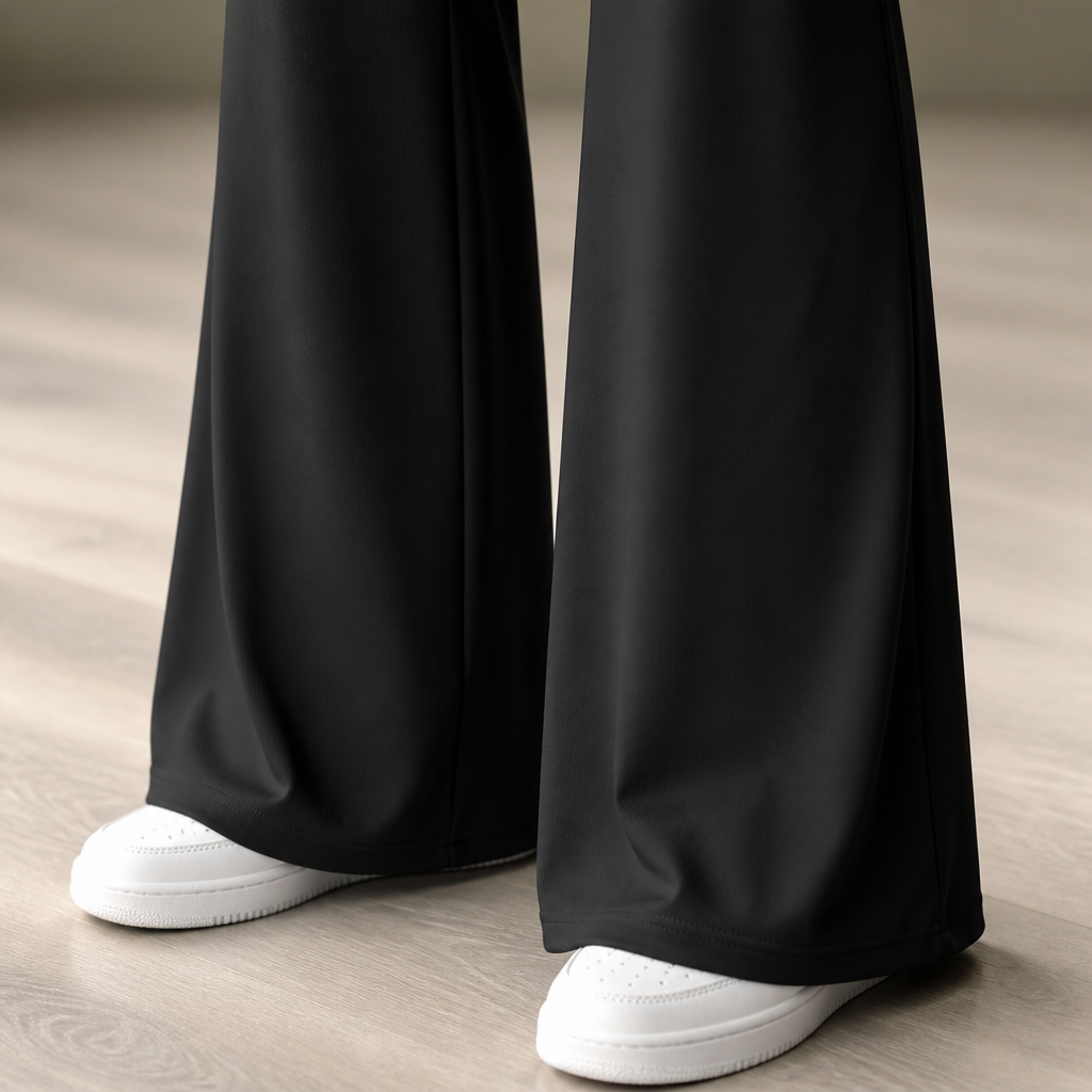 VestaLoom™ – Buttery-Soft High-Waist Wide-Leg Flare Yoga Pants