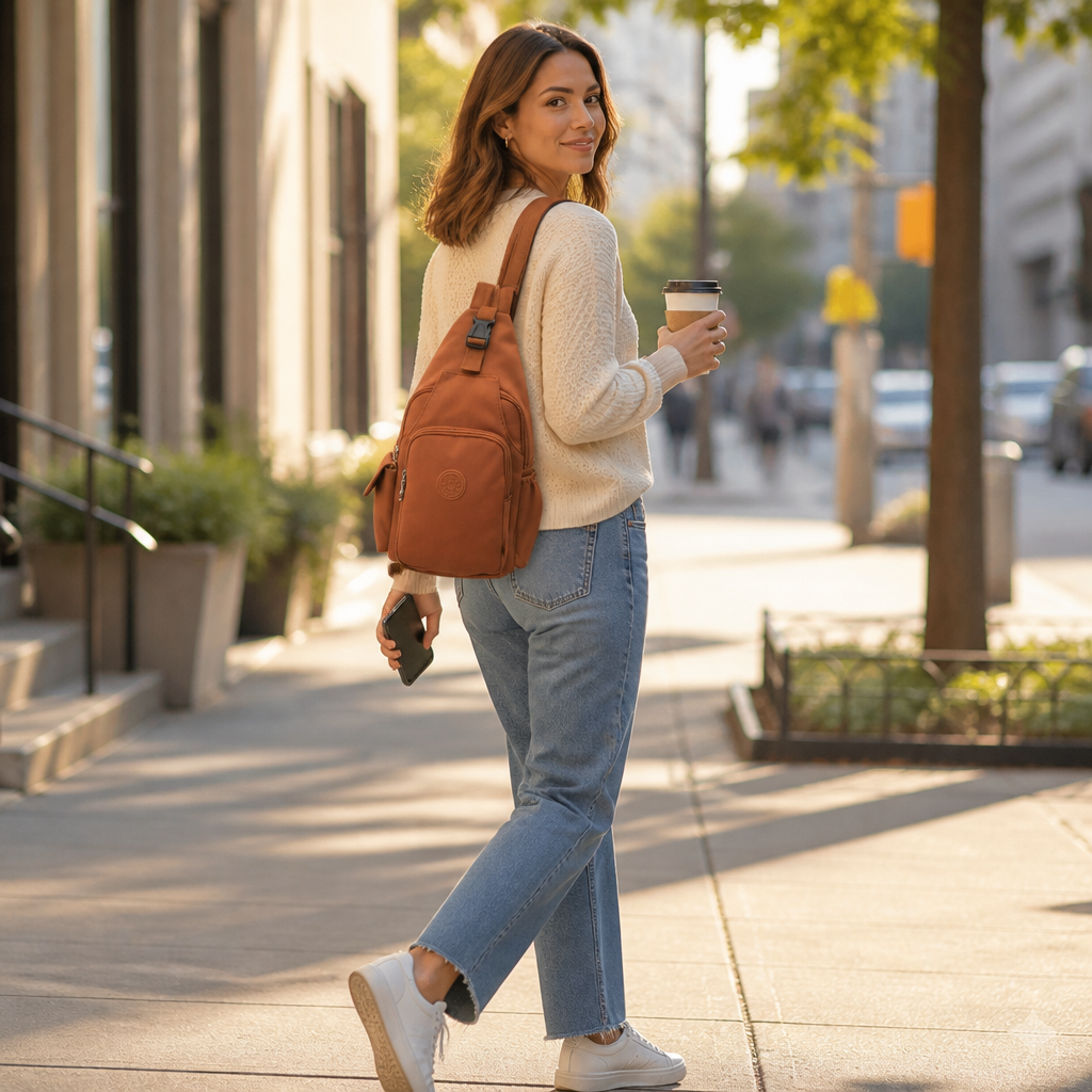 Korva™ – Convertible Sling Crossbody with Hidden Backpack Conversion