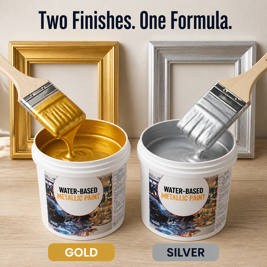 AurumLux™ — Brush On Mirror-Bright Gold That Sticks to Wood, Metal & Plastic