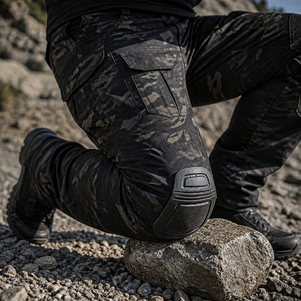 StormRider™ – Rugged Tactical Cargo Pants with Removable Knee Pads
