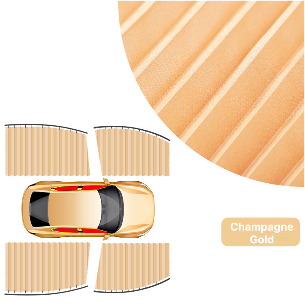 Blackout Sunshade Curtains for Car Windows with Magnetic Design