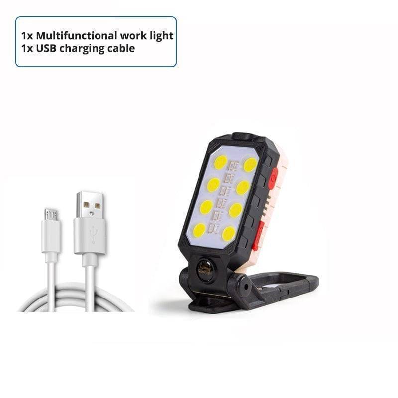 COB LED Work Light with Magnetic Base and Power Bank Feature