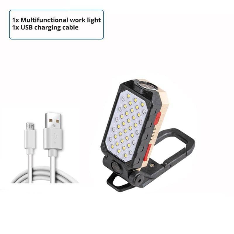 COB LED Work Light with Magnetic Base and Power Bank Feature