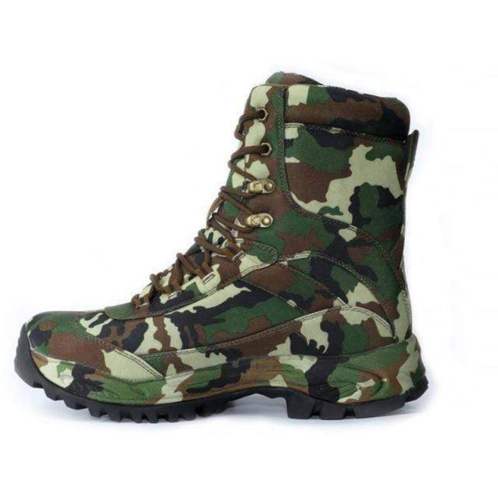 Water-Resistant Hiking Boots for Men in Camouflage Design