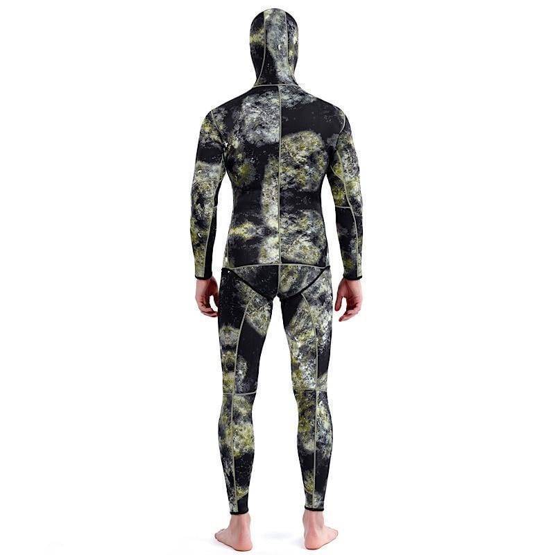 Full-Body Neoprene Wetsuit for Men - Camouflage Design