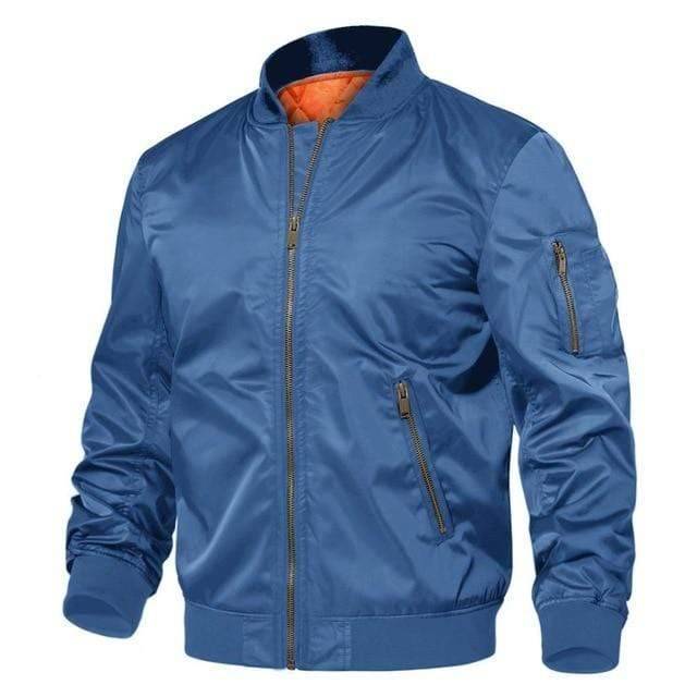 Classic Bomber Jacket for Men with Utility Pockets