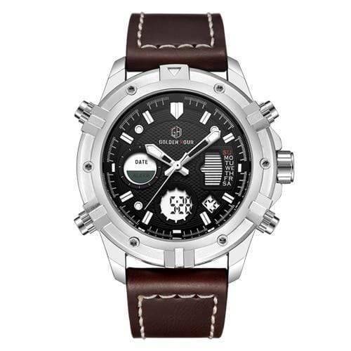 Military Style Quartz Watch for Men – Waterproof Digital Timepiece