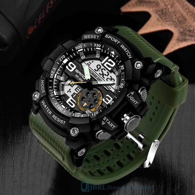 Outdoor Sports Watch for Men with Dual Display – Durable Design