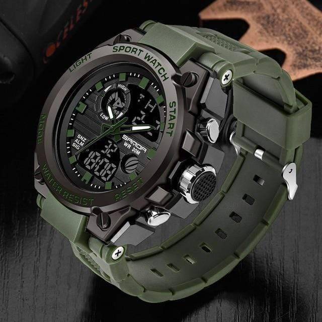 Outdoor Sports Watch for Men with Dual Display – Durable Design