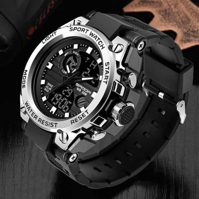 Outdoor Sports Watch for Men with Dual Display – Durable Design