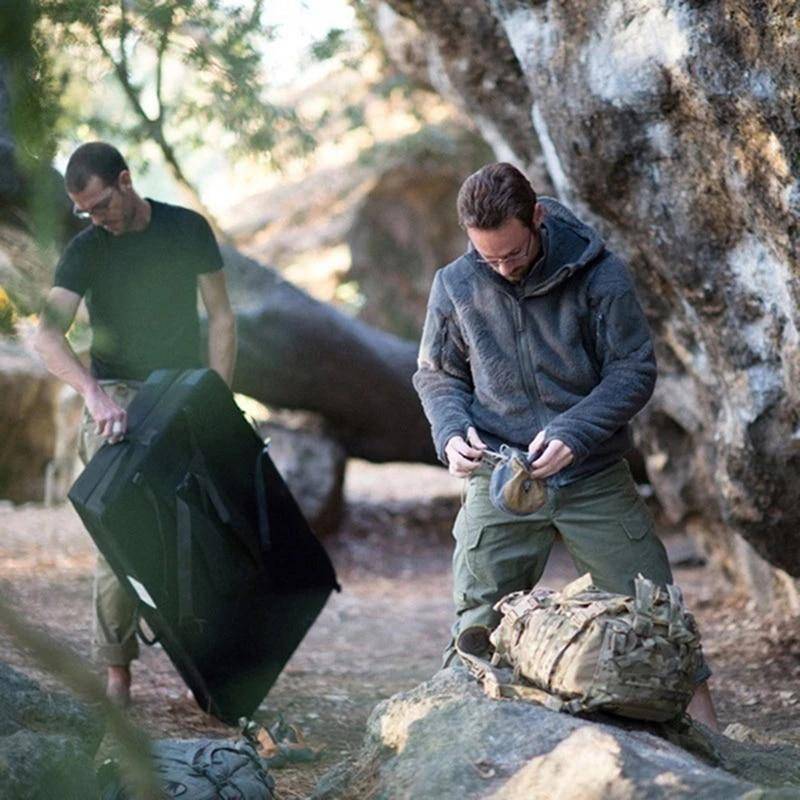 Camouflage Cargo Trousers for Men with Stretchy Waistband