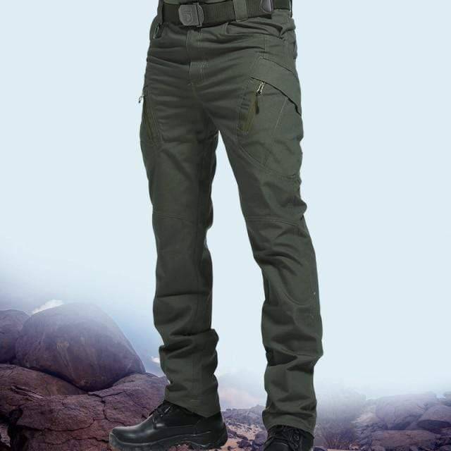 Camouflage Cargo Trousers for Men with Stretchy Waistband