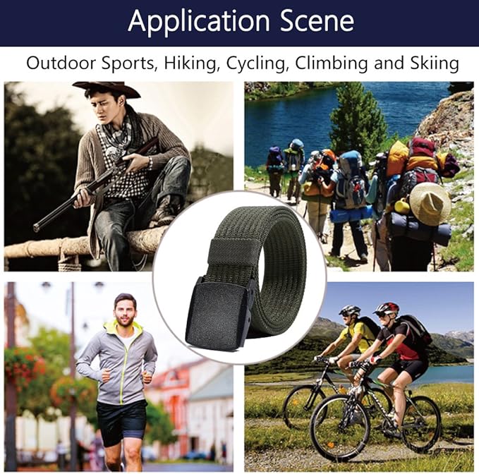 Durable Canvas Belt for Men with Quick-Release Closure