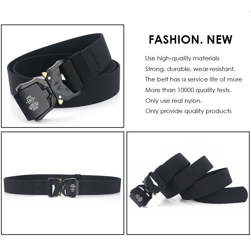 Tactical Military Belt for Men – Heavy Duty with Quick Release Buckle