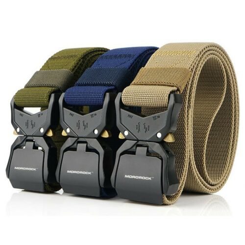 Tactical Military Belt for Men – Heavy Duty with Quick Release Buckle