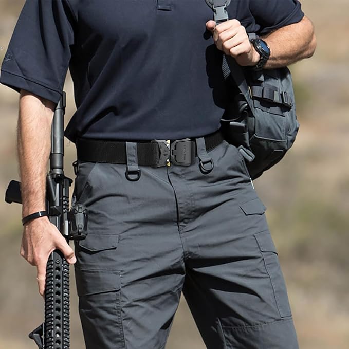 Tactical Military Belt for Men – Heavy Duty with Quick Release Buckle