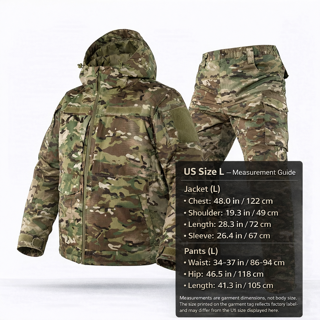 Camo Insulated Hoodie Set for Men – Hunting and Work Wear