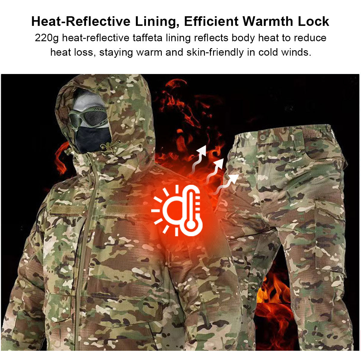 Camo Insulated Hoodie Set for Men – Hunting and Work Wear