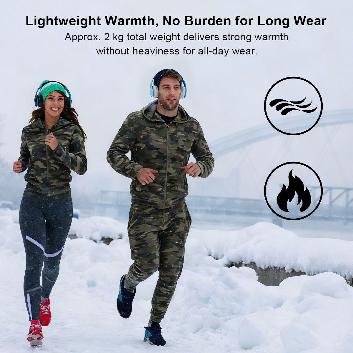 Camo Insulated Hoodie Set for Men – Hunting and Work Wear