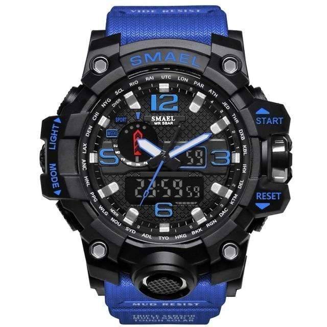 Dual Display Analog and Digital Watch for Men - Military Style