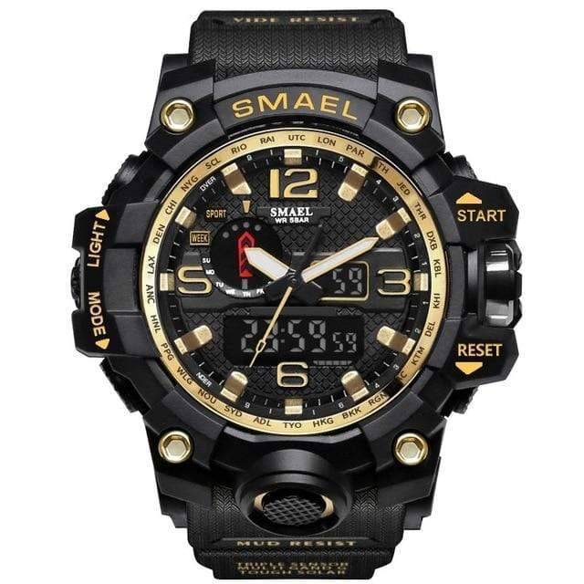 Dual Display Analog and Digital Watch for Men - Military Style