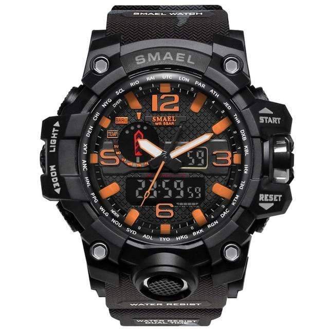 Dual Display Analog and Digital Watch for Men - Military Style