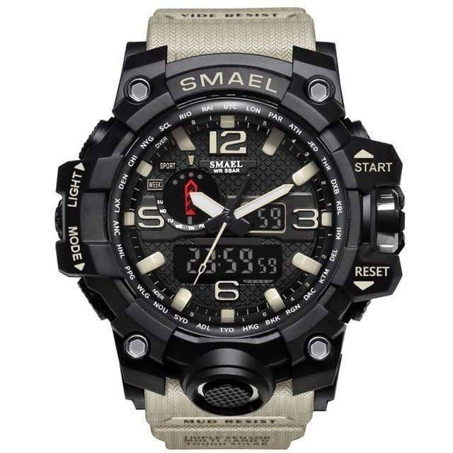Dual Display Analog and Digital Watch for Men - Military Style