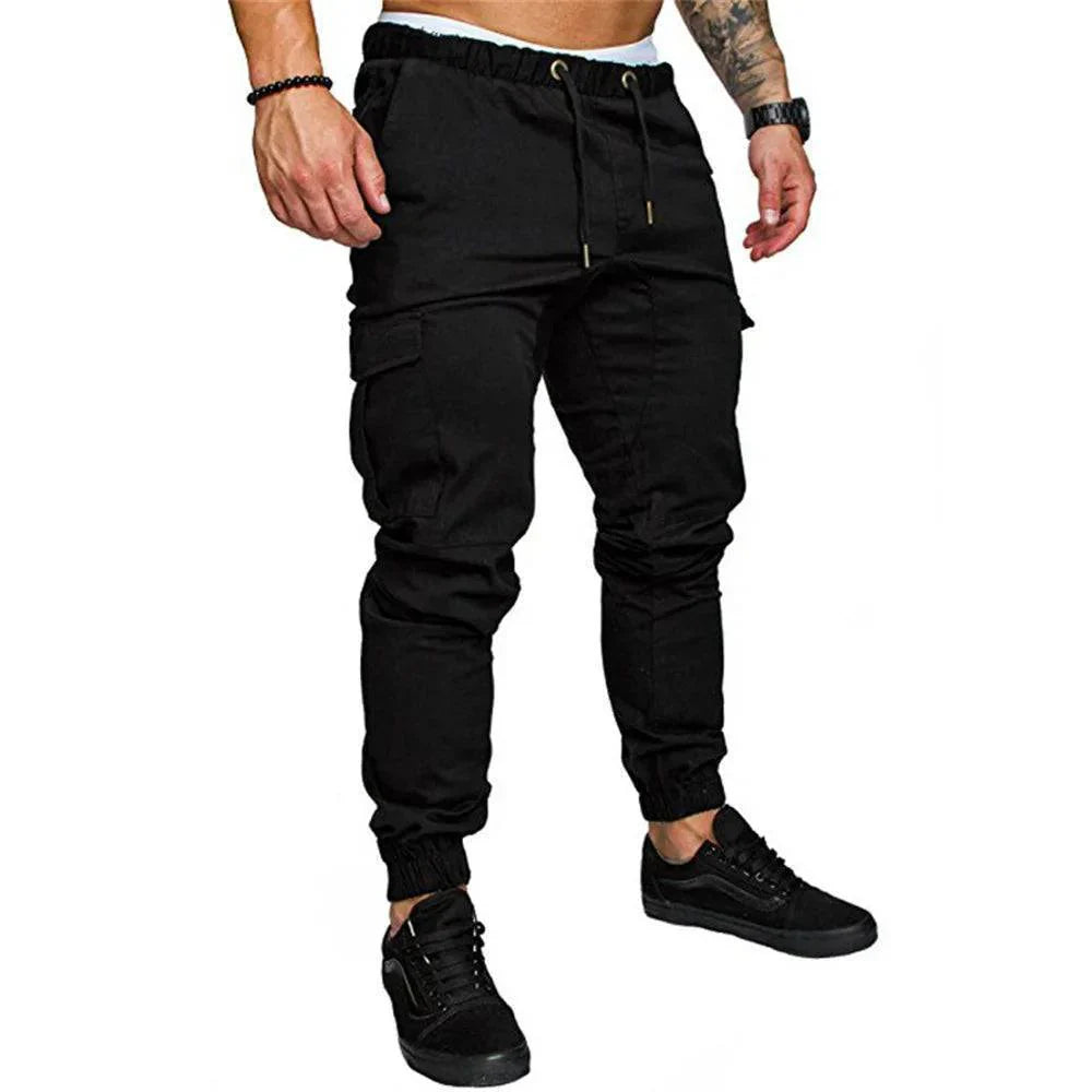 Men's Outdoor Cargo Trousers with Multiple Pockets