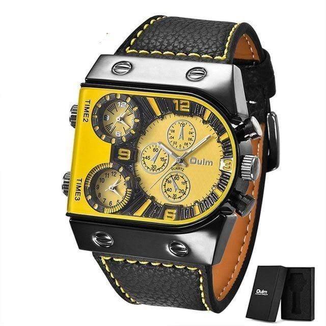 Military Watch for Men with Multiple Time Zones