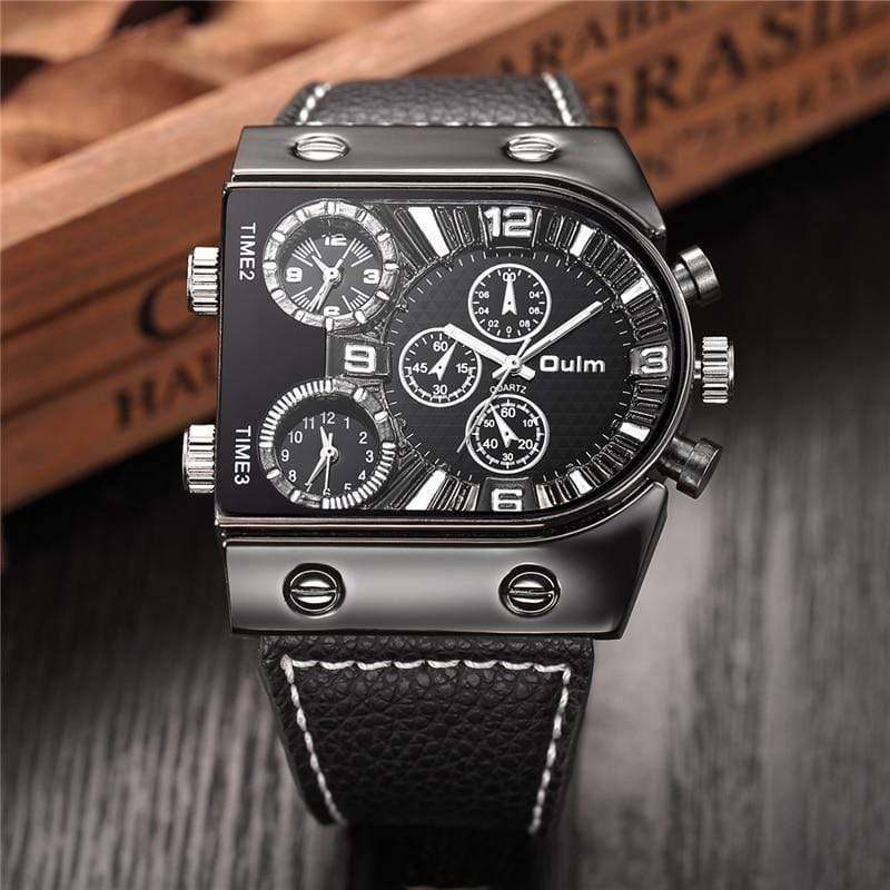 Military Watch for Men with Multiple Time Zones