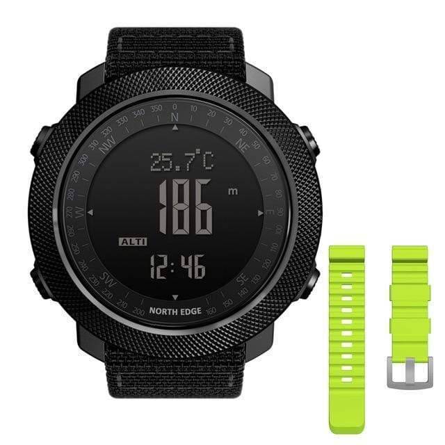 Digital Compass Watch for Men with Altimeter for Outdoor Use