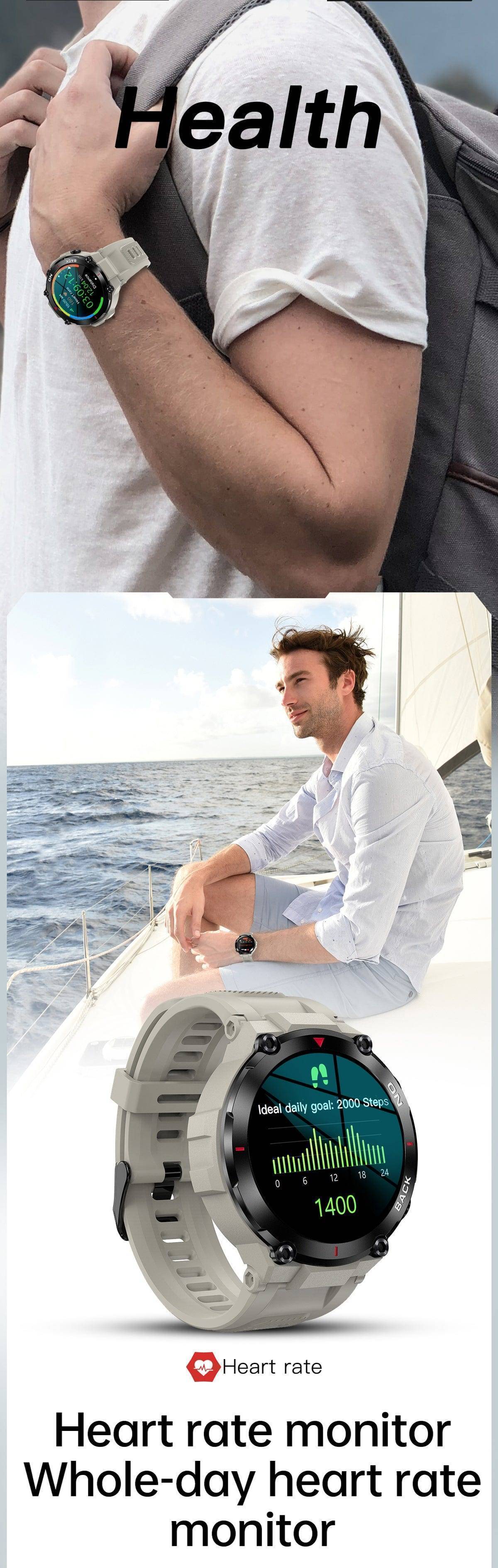 Multifunctional Fitness Tracker for Men - Outdoor GPS Smartwatch