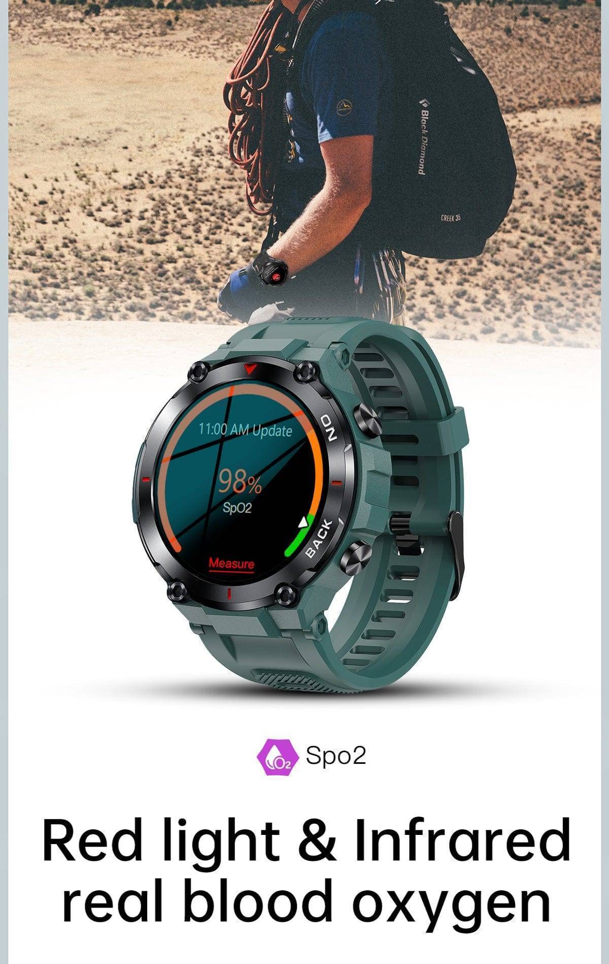 Multifunctional Fitness Tracker for Men - Outdoor GPS Smartwatch