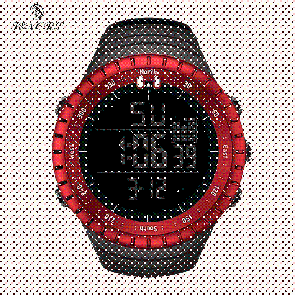 Digital Altimeter Watch for Men's Outdoor Sports