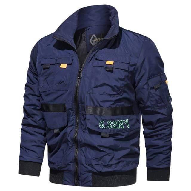 Men's Tactical Bomber Jacket for Outdoor Activities - Windbreaker