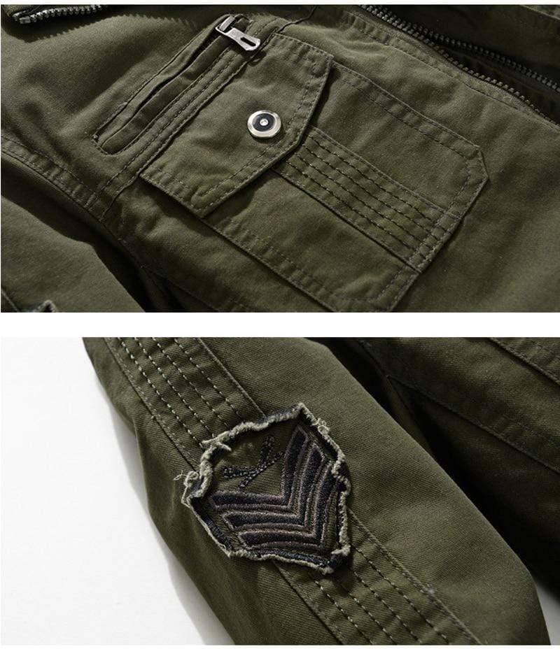 Men's Military Field Jacket - Tactical Windbreaker for Outdoor Use