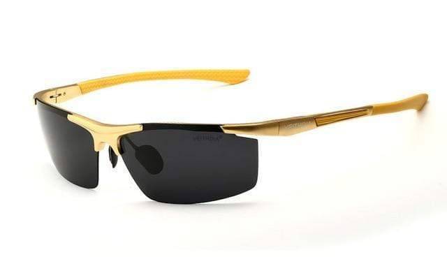 Polarized UV400 Sunglasses for Men - Aluminum and Magnesium Frame
