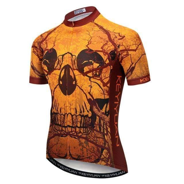 Breathable Cycling Jersey for Men with Full-Length Zipper